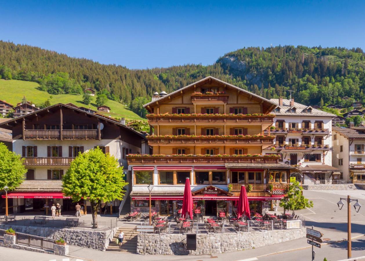 Logis La Croix-Saint-Maurice Hotel Le Grand-Bornand Bagian luar foto